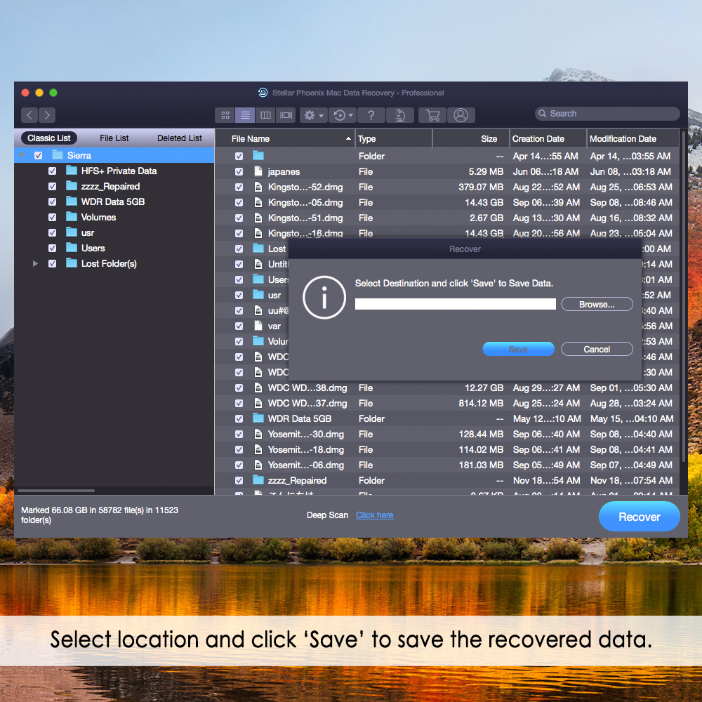 Successfully Save Recovered Mac Data