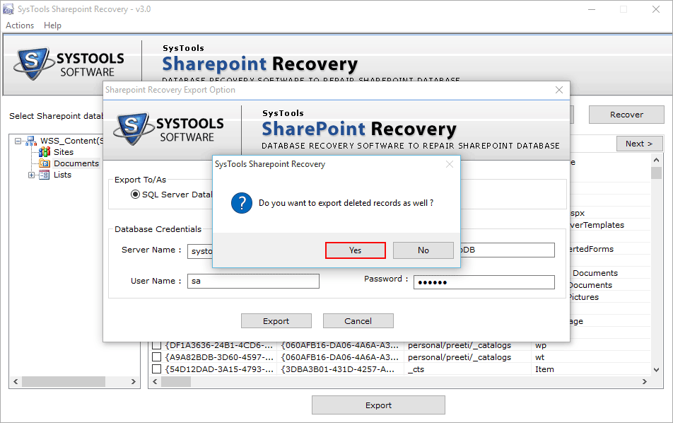 Restore Inaccessible SharePoint Database files