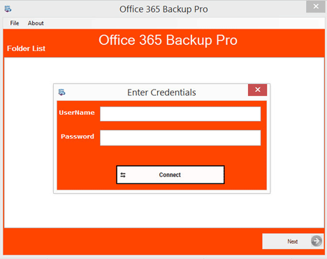 Export Office 365 Mailbox to PST Software - Home Screens