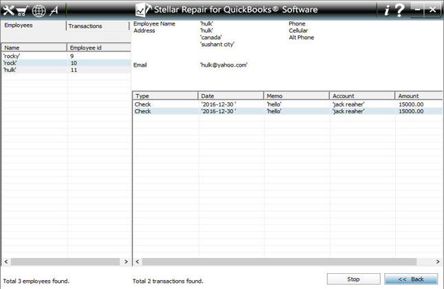 Extract all Quickbooks data and Saved it in working condition