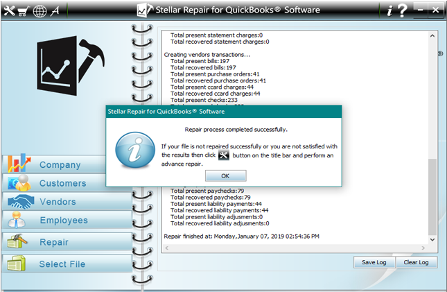 QuickBooks File Recovery Successfully done